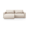 Belfast 3-Sitzer Ecksofa mit Schlaffunktion, ausklappbar, aus Samt oder Strukturstoff, 240x149 cm von Cosmopolitan Design – Bild 1
