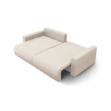 Belfast 3-Sitzer Ecksofa mit Schlaffunktion, ausklappbar, aus Samt oder Strukturstoff, 240x149 cm von Cosmopolitan Design – Bild 6