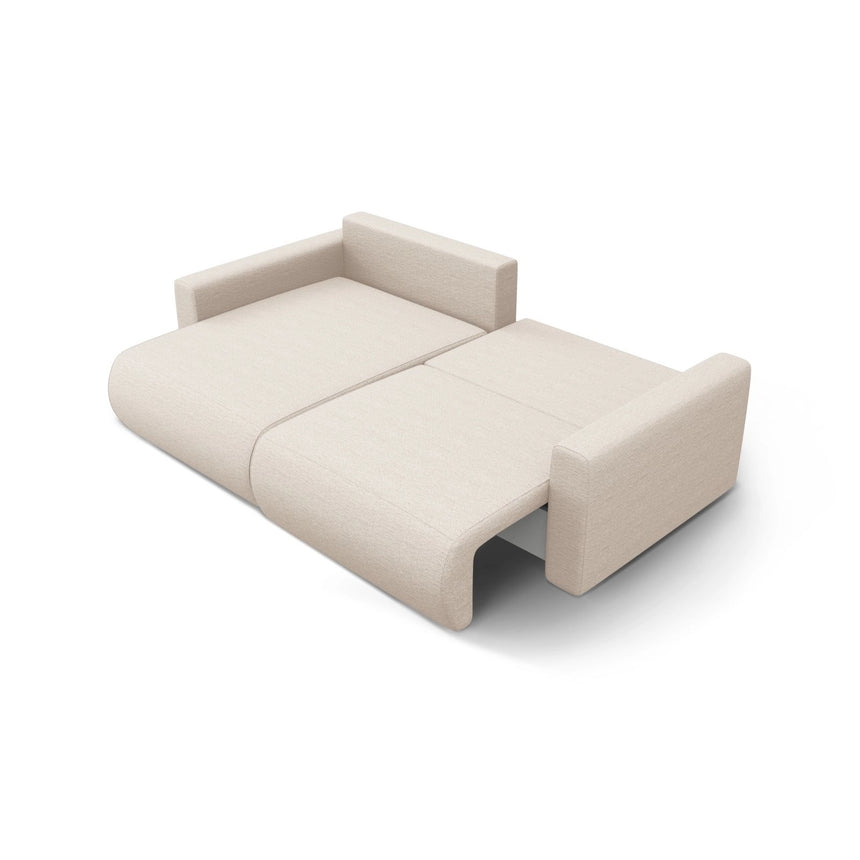 Belfast 3-Sitzer Ecksofa mit Schlaffunktion, ausklappbar, aus Samt oder Strukturstoff, 240x149 cm von Cosmopolitan Design – Bild 6