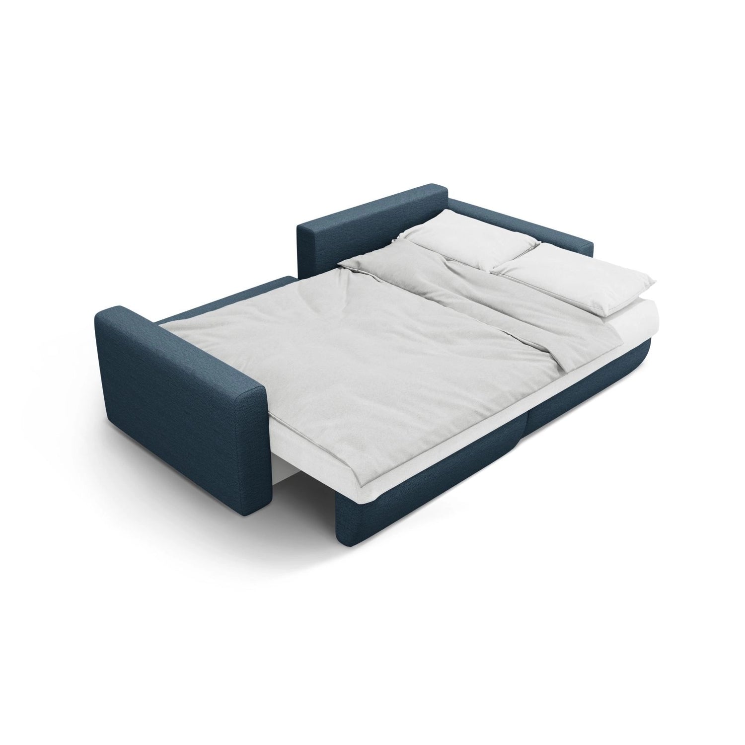 Belfast 3-Sitzer Ecksofa mit Schlaffunktion, ausklappbar, aus Strukturierter Stoff in Blau (Heritage Ocean), 240x149 cm von Cosmopolitan Design – Bild 7