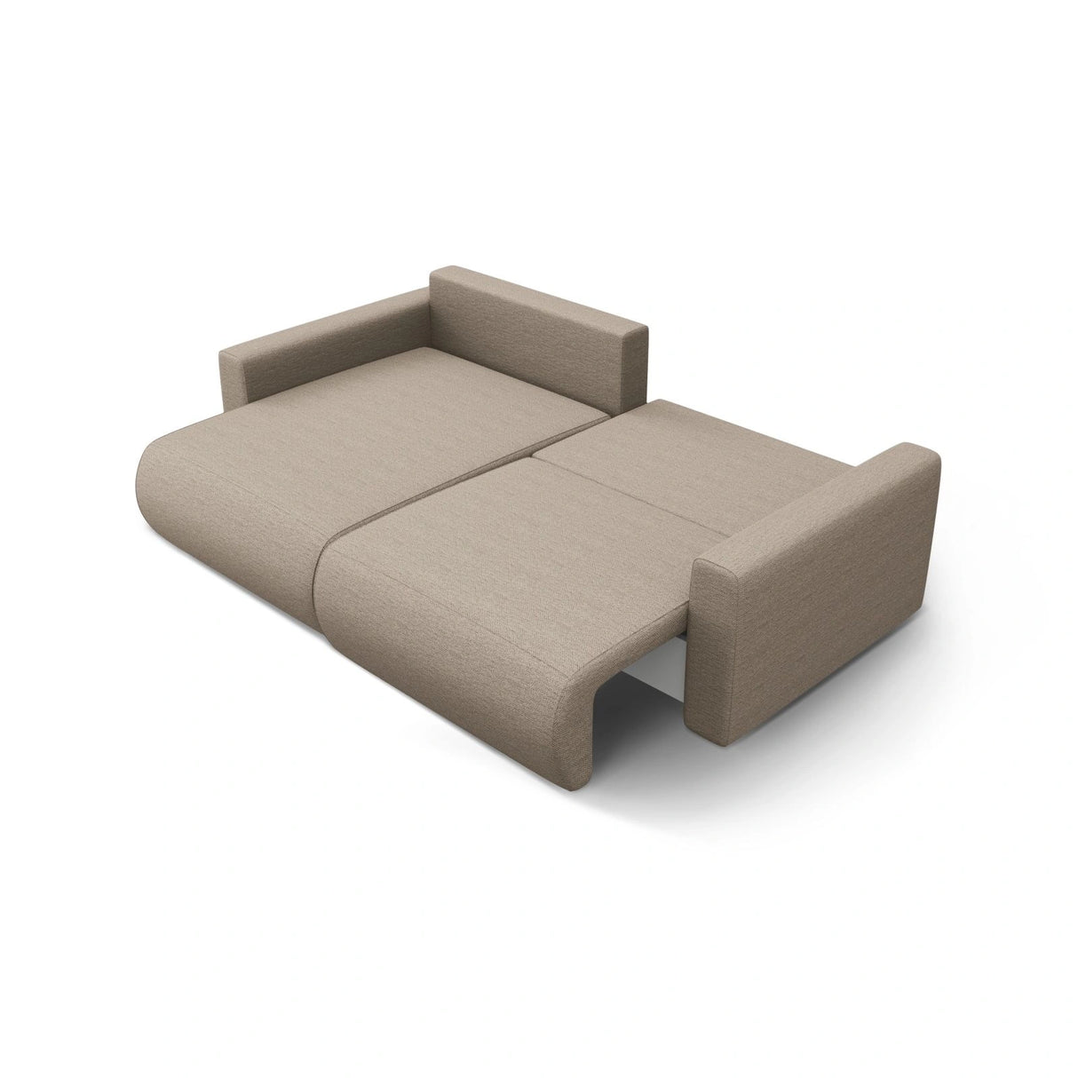 Belfast 3-Sitzer Ecksofa mit Schlaffunktion, ausklappbar, aus Strukturierter Stoff in Dunkelbeige (Heritage Truffle), 240x149 cm von Cosmopolitan Design – Bild 6