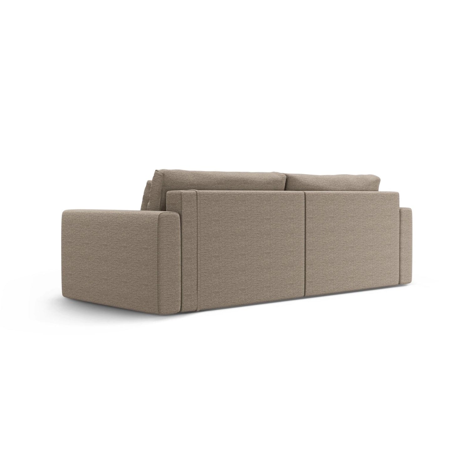 Belfast 3-Sitzer Ecksofa mit Schlaffunktion, ausklappbar, aus Strukturierter Stoff in Dunkelbeige (Heritage Truffle), 240x149 cm von Cosmopolitan Design – Bild 8