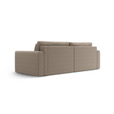 Belfast 3-Sitzer Ecksofa mit Schlaffunktion, ausklappbar, aus Strukturierter Stoff in Dunkelbeige (Heritage Truffle), 240x149 cm von Cosmopolitan Design – Bild 8