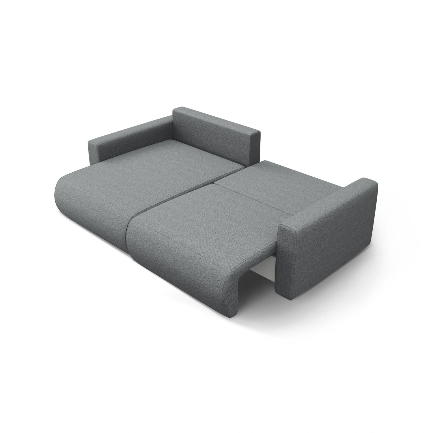 Belfast 3-Sitzer Ecksofa mit Schlaffunktion, ausklappbar, aus Strukturierter Stoff in Grau (Heritage Ash), 240x149 cm von Cosmopolitan Design – Bild 6