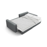 Belfast 3-Sitzer Ecksofa mit Schlaffunktion, ausklappbar, aus Strukturierter Stoff in Grau (Heritage Ash), 240x149 cm von Cosmopolitan Design – Bild 7