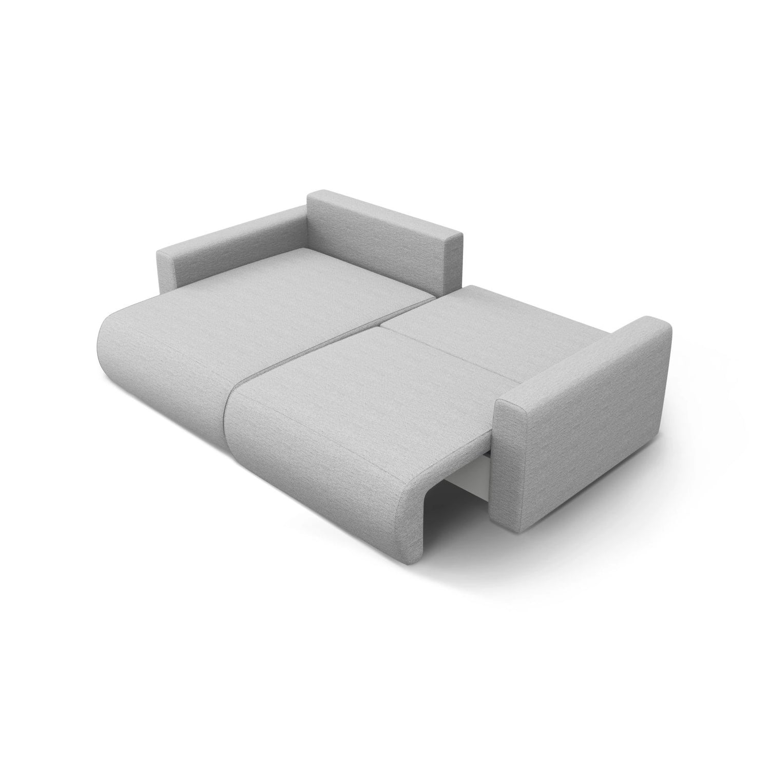 Belfast 3-Sitzer Ecksofa mit Schlaffunktion, ausklappbar, aus Strukturierter Stoff in Hellgrau (Heritage Cement), 240x149 cm von Cosmopolitan Design – Bild 6