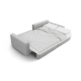 Belfast 3-Sitzer Ecksofa mit Schlaffunktion, ausklappbar, aus Strukturierter Stoff in Hellgrau (Heritage Cement), 240x149 cm von Cosmopolitan Design – Bild 7
