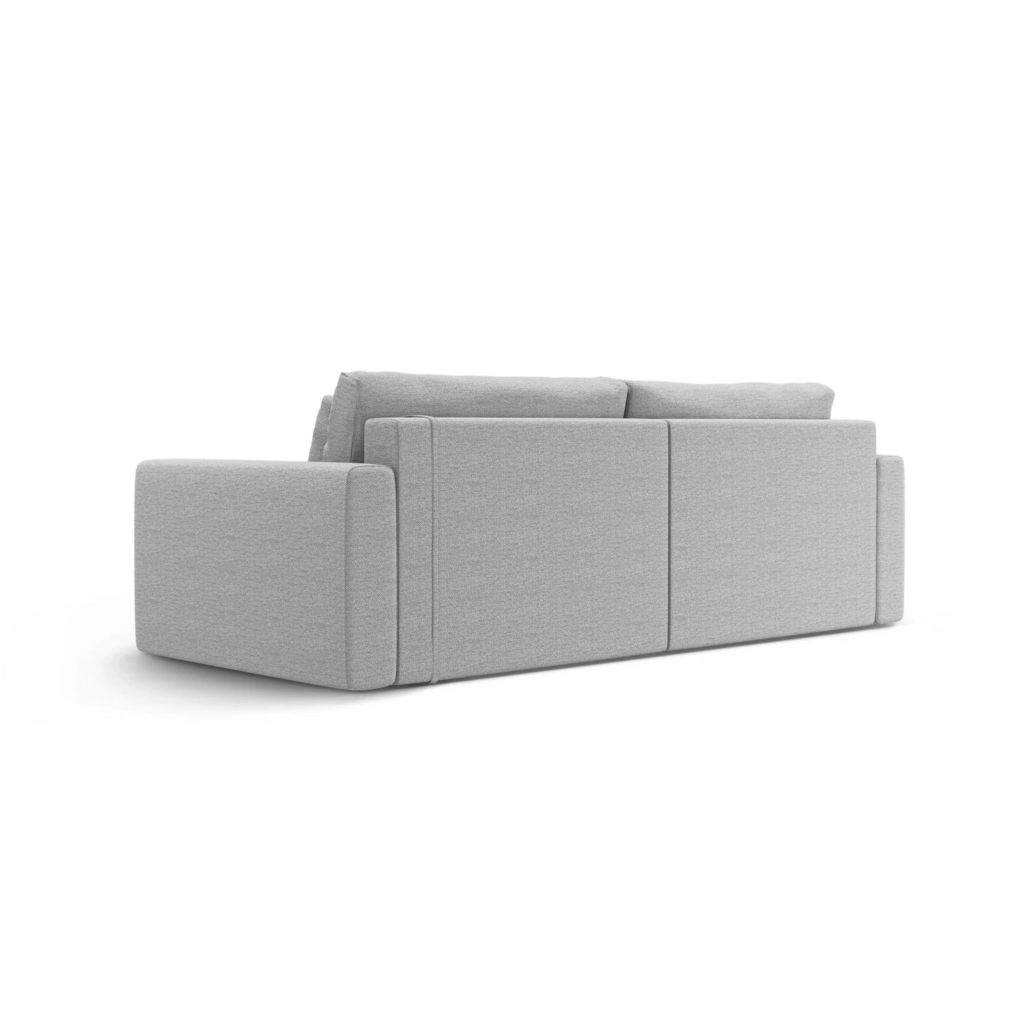 Belfast 3-Sitzer Ecksofa mit Schlaffunktion, ausklappbar, aus Strukturierter Stoff in Hellgrau (Heritage Cement), 240x149 cm von Cosmopolitan Design – Bild 8