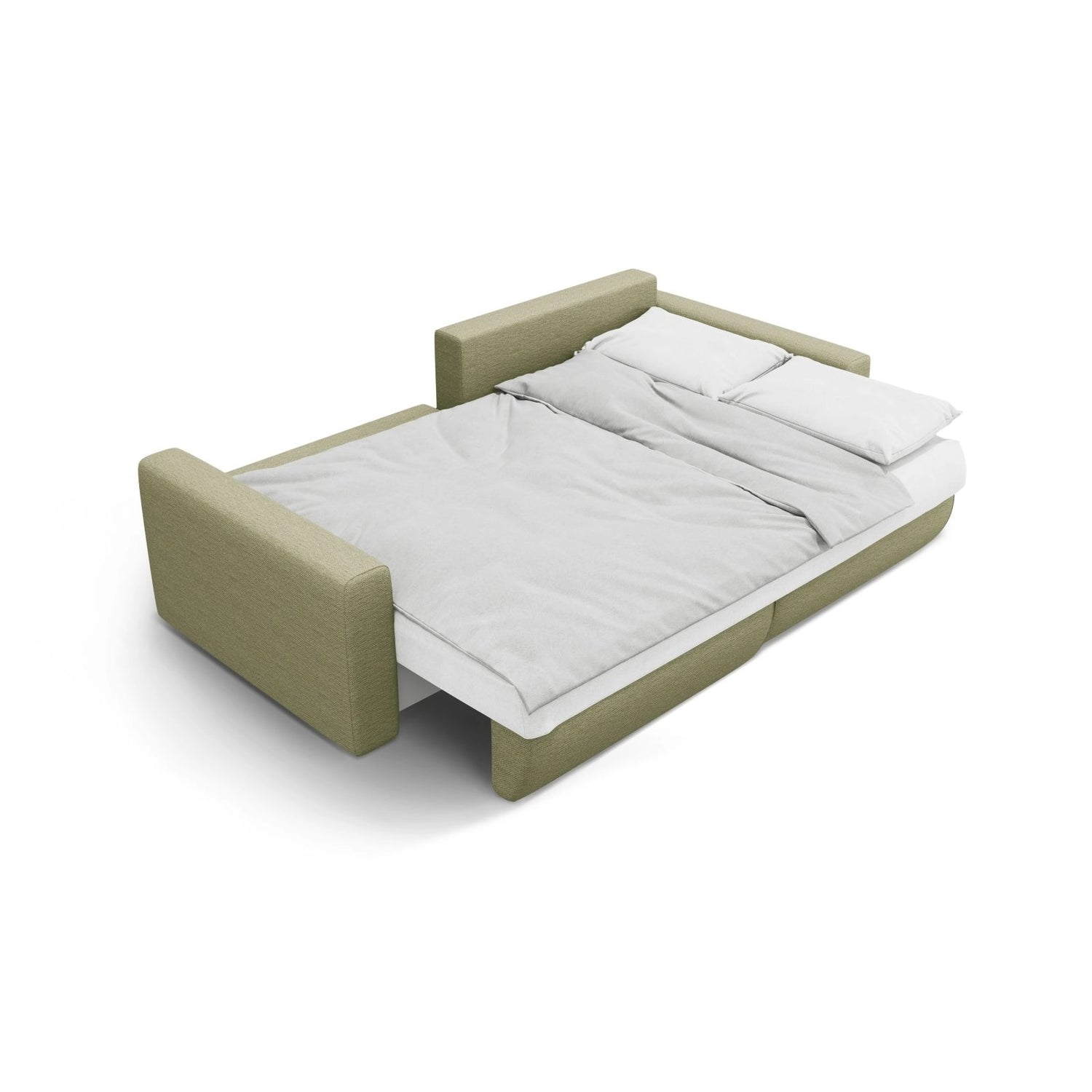 Belfast 3-Sitzer Ecksofa mit Schlaffunktion, ausklappbar, aus Strukturierter Stoff in Olive (Heritage Avocat), 240x149 cm von Cosmopolitan Design – Bild 7
