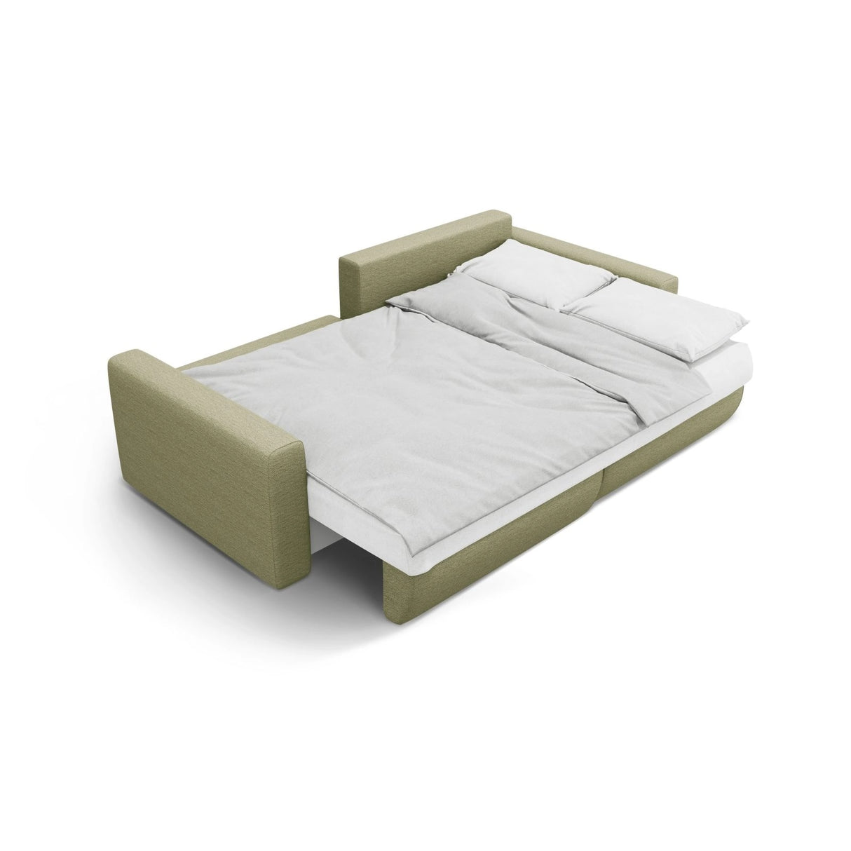 Belfast 3-Sitzer Ecksofa mit Schlaffunktion, ausklappbar, aus Strukturierter Stoff in Olive (Heritage Avocat), 240x149 cm von Cosmopolitan Design – Bild 7