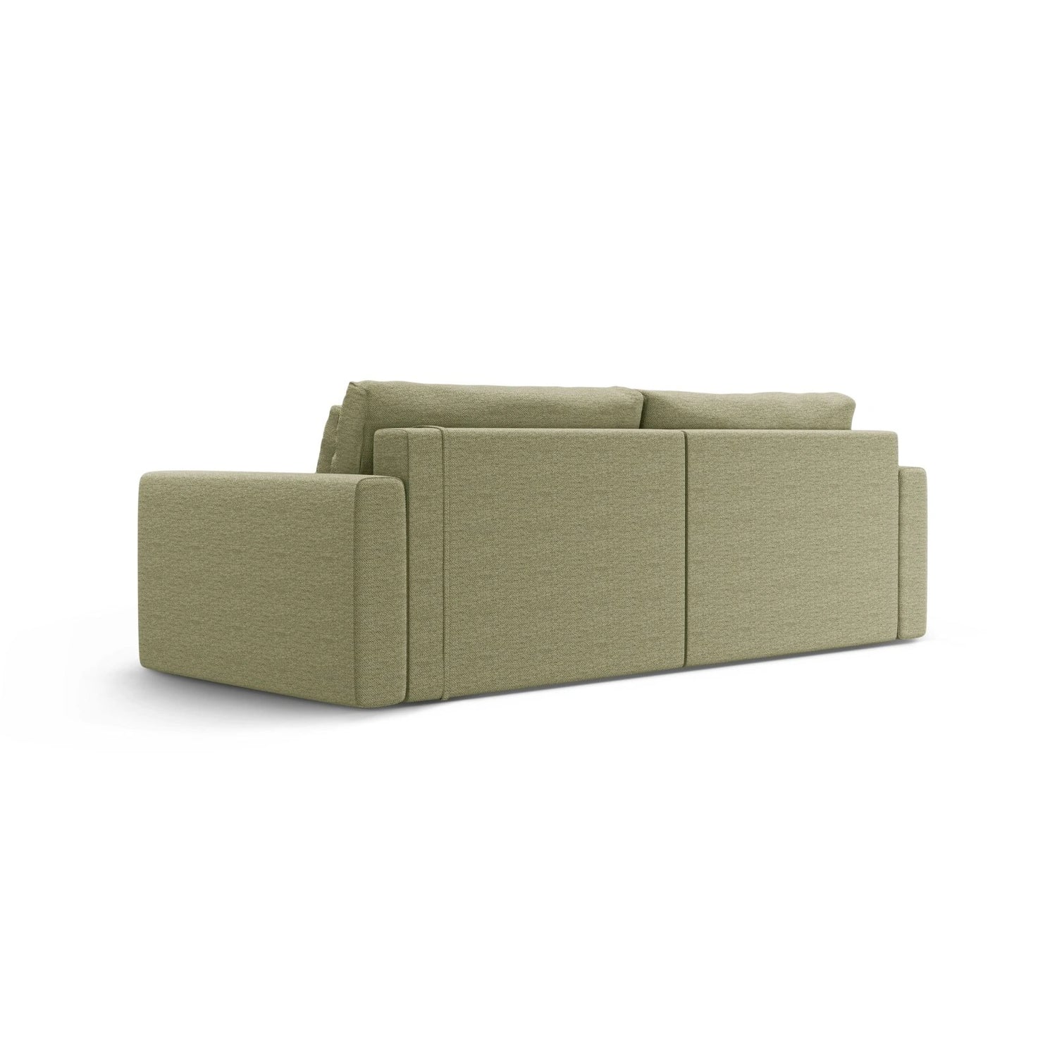 Belfast 3-Sitzer Ecksofa mit Schlaffunktion, ausklappbar, aus Strukturierter Stoff in Olive (Heritage Avocat), 240x149 cm von Cosmopolitan Design – Bild 8