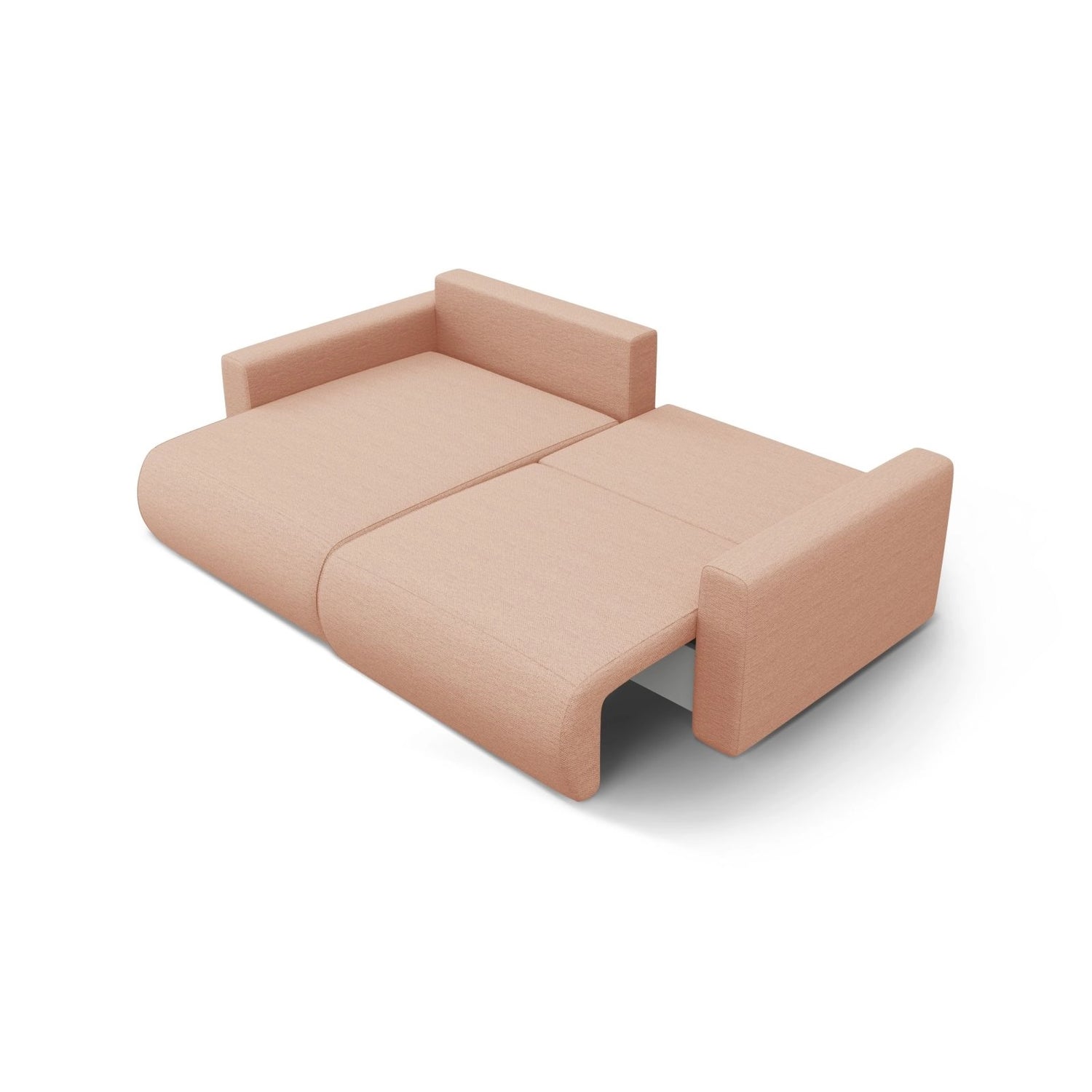 Belfast 3-Sitzer Ecksofa mit Schlaffunktion, ausklappbar, aus Strukturierter Stoff in Peach (Heritage Orange), 240x149 cm von Cosmopolitan Design – Bild 6