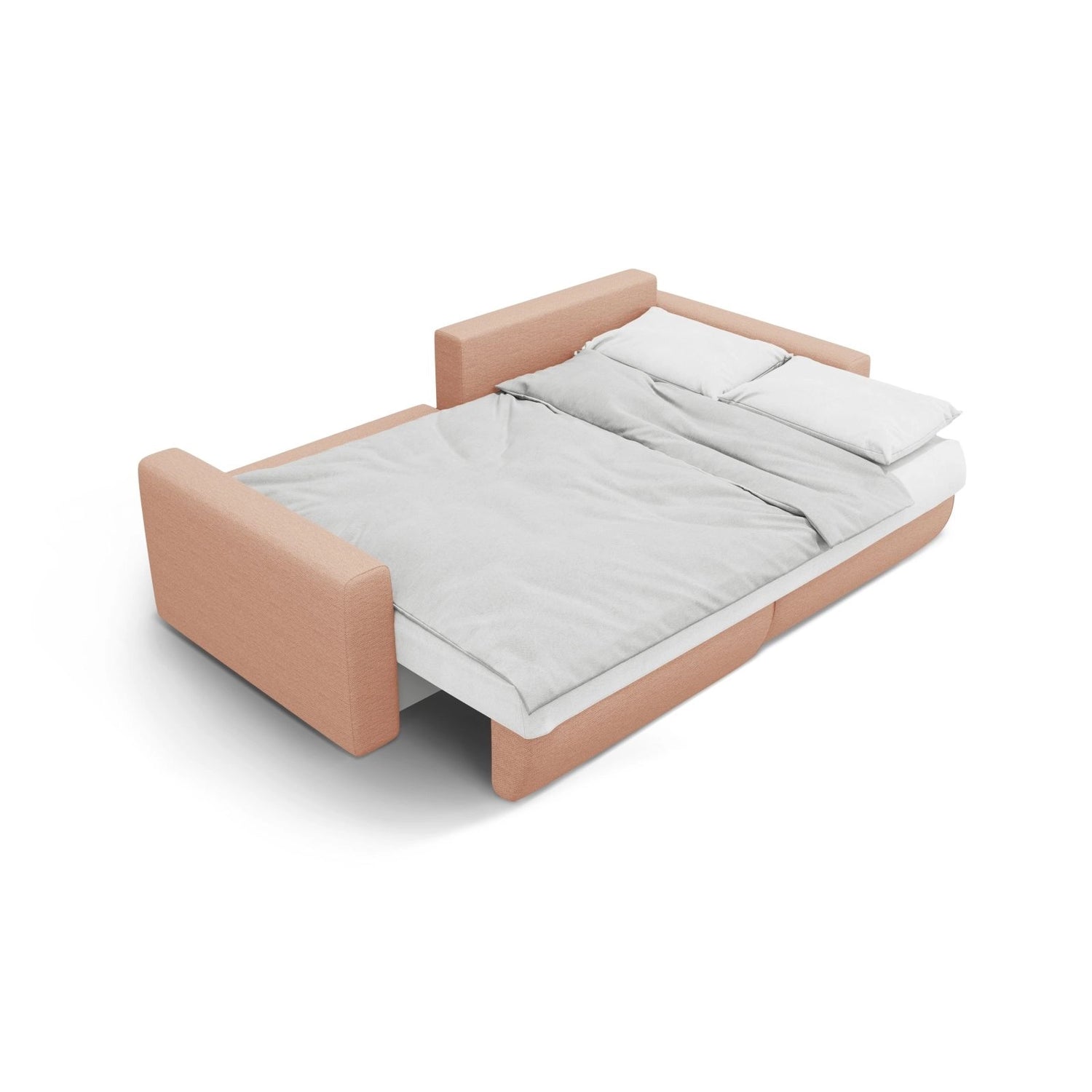 Belfast 3-Sitzer Ecksofa mit Schlaffunktion, ausklappbar, aus Strukturierter Stoff in Peach (Heritage Orange), 240x149 cm von Cosmopolitan Design – Bild 7
