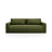 Belfast 3-Sitzer Sofa mit Schlaffunktion und Stauraum, aus Samt in Armeegrün (Magic Velvet 2295), 238x105x84 cm von Cosmopolitan Design – Bild 1