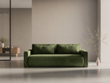 Belfast 3-Sitzer Sofa mit Schlaffunktion und Stauraum, aus Samt in Armeegrün (Magic Velvet 2295), 238x105x84 cm von Cosmopolitan Design – Bild 2