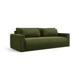 Belfast 3-Sitzer Sofa mit Schlaffunktion und Stauraum, aus Samt in Armeegrün (Magic Velvet 2295), 238x105x84 cm von Cosmopolitan Design – Bild 4