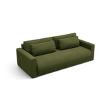 Belfast 3-Sitzer Sofa mit Schlaffunktion und Stauraum, aus Samt in Armeegrün (Magic Velvet 2295), 238x105x84 cm von Cosmopolitan Design – Bild 5