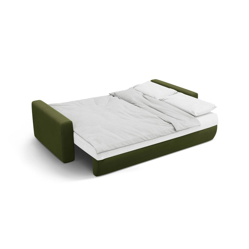 Belfast 3-Sitzer Sofa mit Schlaffunktion und Stauraum, aus Samt in Armeegrün (Magic Velvet 2295), 238x105x84 cm von Cosmopolitan Design – Bild 7