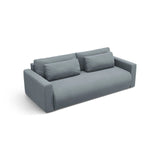 Belfast 3-Sitzer Sofa mit Schlaffunktion und Stauraum, aus Samt in Blaugrau (Magic Velvet 2224), 238x105x84 cm von Cosmopolitan Design – Bild 5