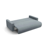 Belfast 3-Sitzer Sofa mit Schlaffunktion und Stauraum, aus Samt in Blaugrau (Magic Velvet 2224), 238x105x84 cm von Cosmopolitan Design – Bild 6