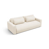 Belfast 3-Sitzer Sofa mit Schlaffunktion und Stauraum, aus Samt in Elfenbein (Magic Velvet 2256), 238x105x84 cm von Cosmopolitan Design – Bild 5