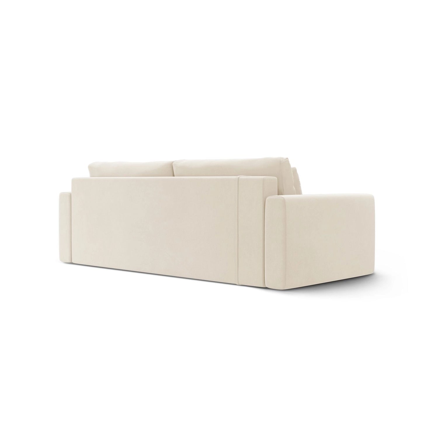 Belfast 3-Sitzer Sofa mit Schlaffunktion und Stauraum, aus Samt in Elfenbein (Magic Velvet 2256), 238x105x84 cm von Cosmopolitan Design – Bild 8
