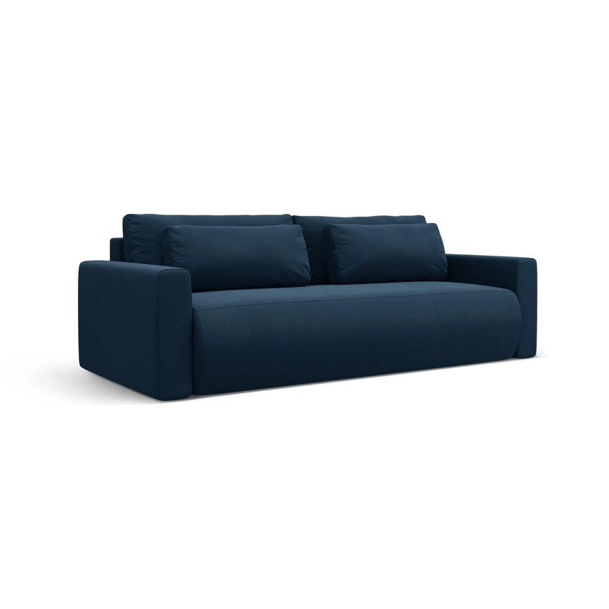 Belfast 3-Sitzer Sofa mit Schlaffunktion und Stauraum, aus Samt in Königsblau (Magic Velvet 2204), 238x105x84 cm von Cosmopolitan Design – Bild 4