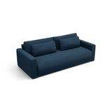 Belfast 3-Sitzer Sofa mit Schlaffunktion und Stauraum, aus Samt in Königsblau (Magic Velvet 2204), 238x105x84 cm von Cosmopolitan Design – Bild 5