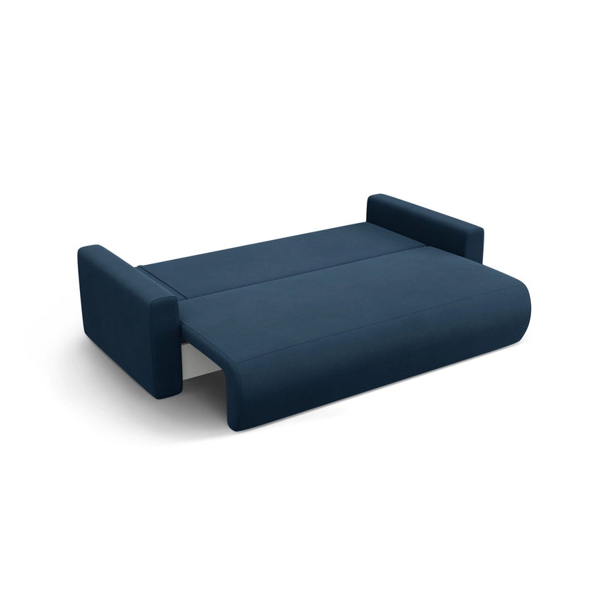 Belfast 3-Sitzer Sofa mit Schlaffunktion und Stauraum, aus Samt in Königsblau (Magic Velvet 2204), 238x105x84 cm von Cosmopolitan Design – Bild 6
