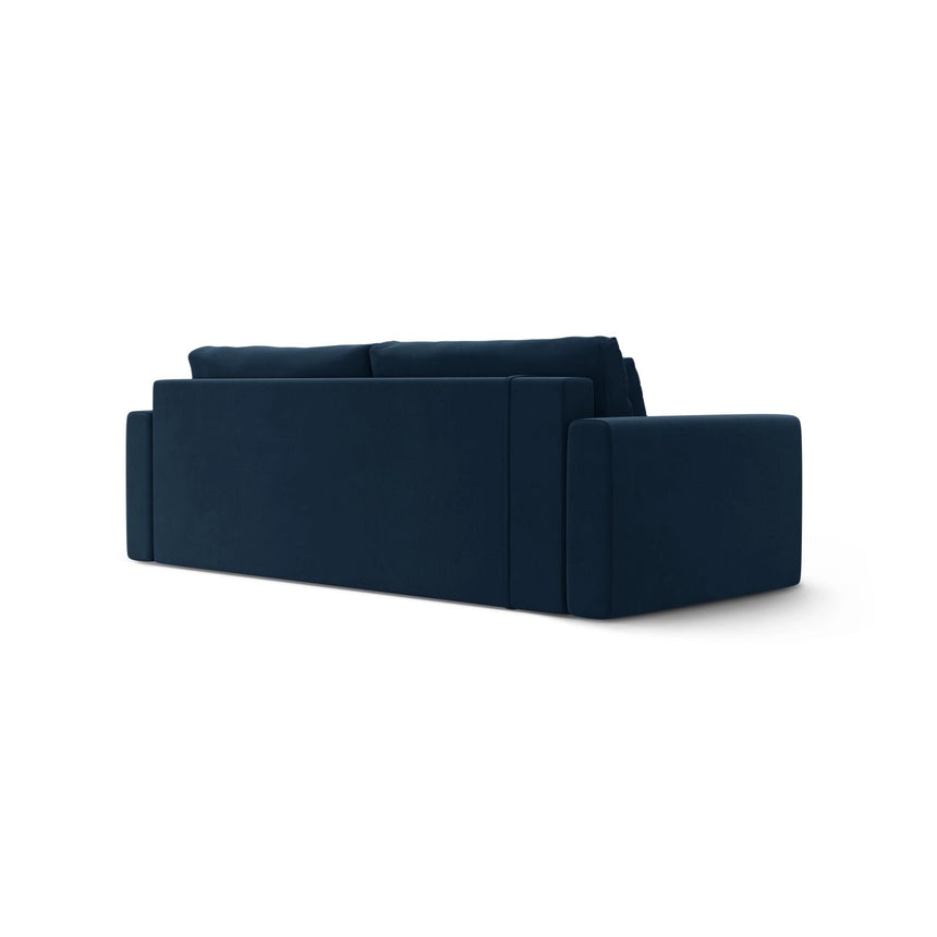 Belfast 3-Sitzer Sofa mit Schlaffunktion und Stauraum, aus Samt in Königsblau (Magic Velvet 2204), 238x105x84 cm von Cosmopolitan Design – Bild 8