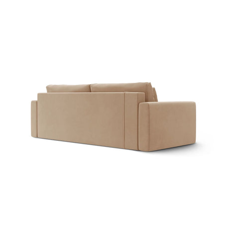 Belfast 3-Sitzer Sofa mit Schlaffunktion und Stauraum, aus Samt in Mandelbeige (Magic Velvet 2282), 238x105x84 cm von Cosmopolitan Design – Bild 8