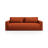 Belfast 3-Sitzer Sofa mit Schlaffunktion und Stauraum, aus Samt in Rotbraun (Magic Velvet 2285), 238x105x84 cm von Cosmopolitan Design – Bild 1