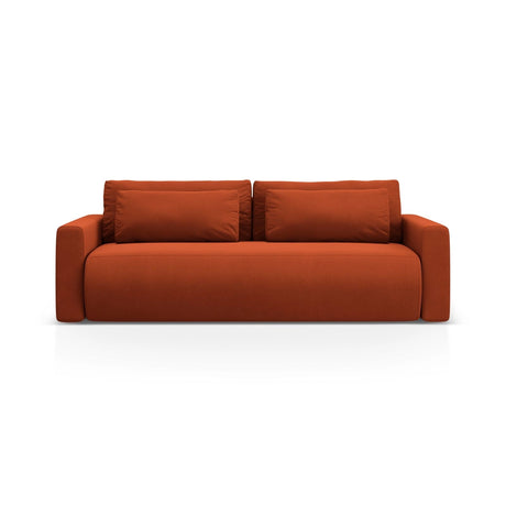 Belfast 3-Sitzer Sofa mit Schlaffunktion und Stauraum, aus Samt in Rotbraun (Magic Velvet 2285), 238x105x84 cm von Cosmopolitan Design – Bild 1