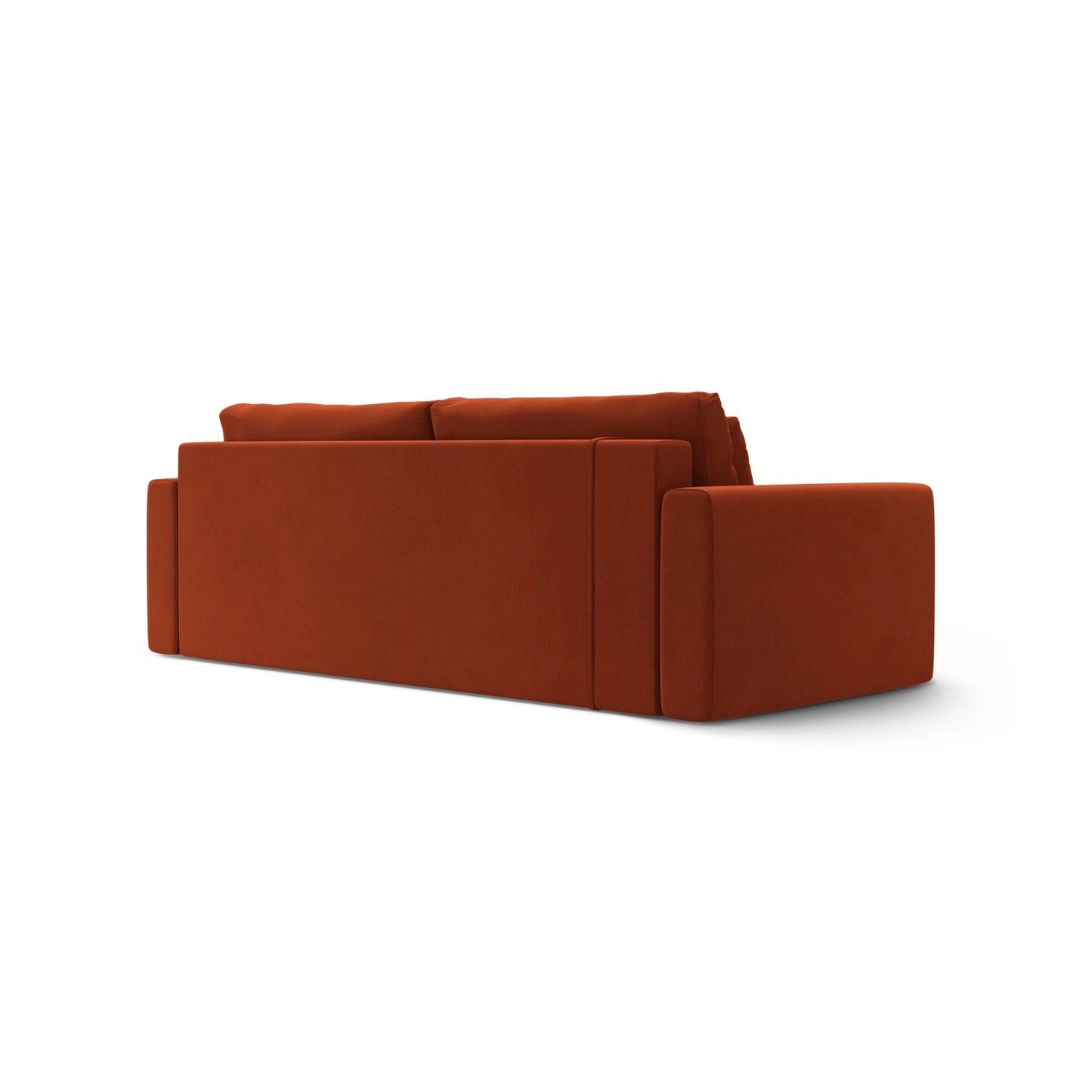 Belfast 3-Sitzer Sofa mit Schlaffunktion und Stauraum, aus Samt in Rotbraun (Magic Velvet 2285), 238x105x84 cm von Cosmopolitan Design – Bild 8