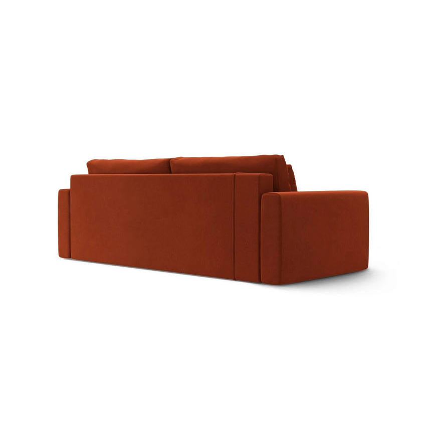 Belfast 3-Sitzer Sofa mit Schlaffunktion und Stauraum, aus Samt in Rotbraun (Magic Velvet 2285), 238x105x84 cm von Cosmopolitan Design – Bild 8