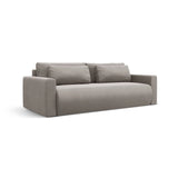 Belfast 3-Sitzer Sofa mit Schlaffunktion und Stauraum, aus Samt in Warmes Grau (Magic Velvet 2270), 238x105x84 cm von Cosmopolitan Design – Bild 4