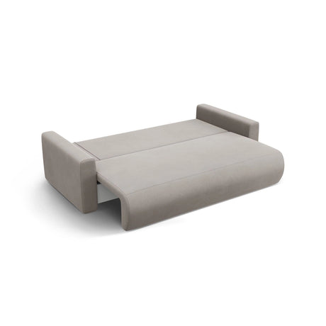 Belfast 3-Sitzer Sofa mit Schlaffunktion und Stauraum, aus Samt in Warmes Grau (Magic Velvet 2270), 238x105x84 cm von Cosmopolitan Design – Bild 6