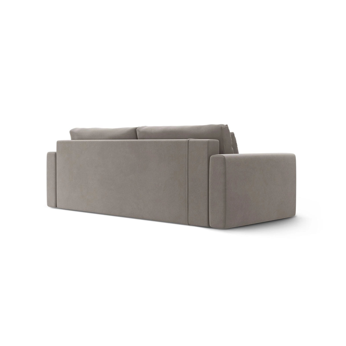 Belfast 3-Sitzer Sofa mit Schlaffunktion und Stauraum, aus Samt in Warmes Grau (Magic Velvet 2270), 238x105x84 cm von Cosmopolitan Design – Bild 8