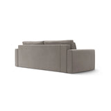 Belfast 3-Sitzer Sofa mit Schlaffunktion und Stauraum, aus Samt in Warmes Grau (Magic Velvet 2270), 238x105x84 cm von Cosmopolitan Design – Bild 8