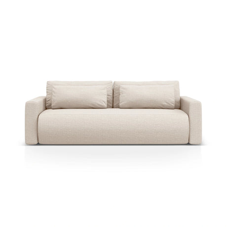 Belfast 3-Sitzer Sofa mit Schlaffunktion und Stauraum, aus Samt oder Strukturstoff, 238x105x84 cm von Cosmopolitan Design – Bild 1