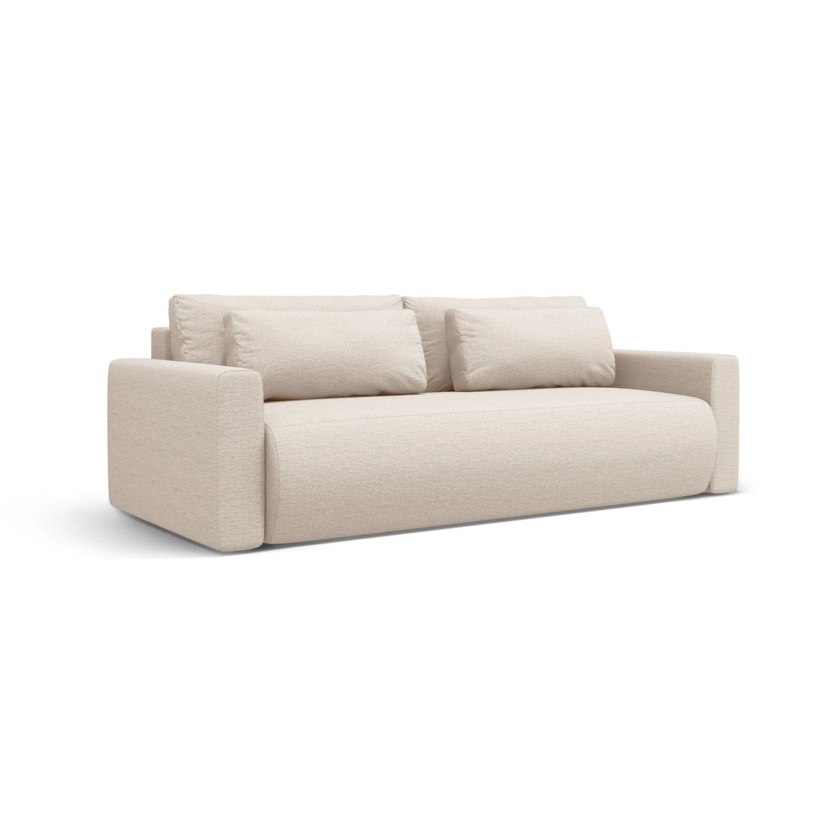 Belfast 3-Sitzer Sofa mit Schlaffunktion und Stauraum, aus Samt oder Strukturstoff, 238x105x84 cm von Cosmopolitan Design – Bild 3