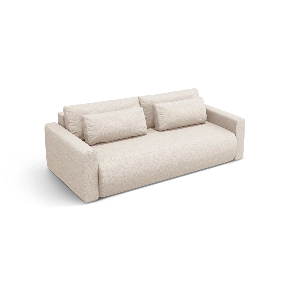 Belfast 3-Sitzer Sofa mit Schlaffunktion und Stauraum, aus Samt oder Strukturstoff, 238x105x84 cm von Cosmopolitan Design – Bild 4
