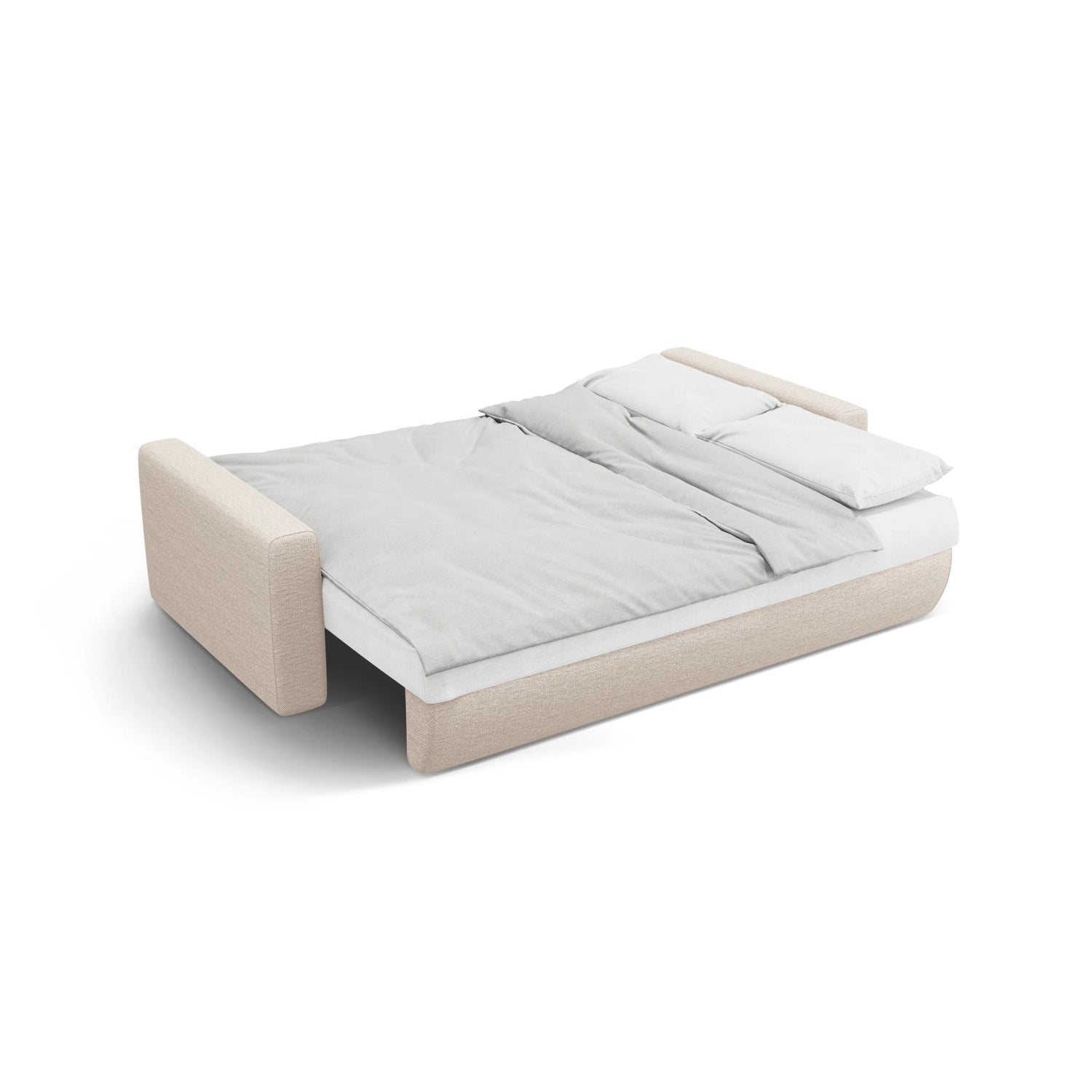 Belfast 3-Sitzer Sofa mit Schlaffunktion und Stauraum, aus Samt oder Strukturstoff, 238x105x84 cm von Cosmopolitan Design – Bild 6