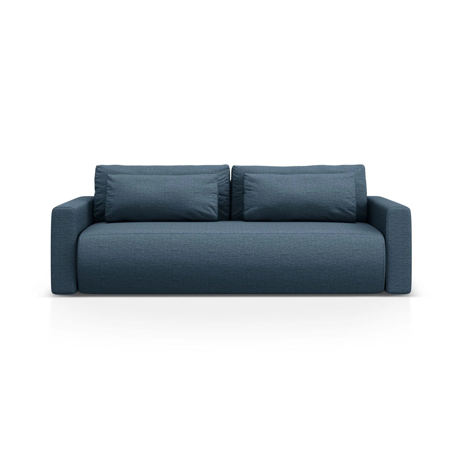 Belfast 3-Sitzer Sofa mit Schlaffunktion und Stauraum, aus Strukturierter Stoff in Blau (Heritage Ocean), 238x105x84 cm von Cosmopolitan Design – Bild 1