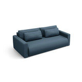 Belfast 3-Sitzer Sofa mit Schlaffunktion und Stauraum, aus Strukturierter Stoff in Blau (Heritage Ocean), 238x105x84 cm von Cosmopolitan Design – Bild 4