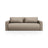 Belfast 3-Sitzer Sofa mit Schlaffunktion und Stauraum, aus Strukturierter Stoff in Dunkelbeige (Heritage Truffle), 238x105x84 cm von Cosmopolitan Design – Bild 1