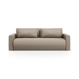 Belfast 3-Sitzer Sofa mit Schlaffunktion und Stauraum, aus Strukturierter Stoff in Dunkelbeige (Heritage Truffle), 238x105x84 cm von Cosmopolitan Design – Bild 1