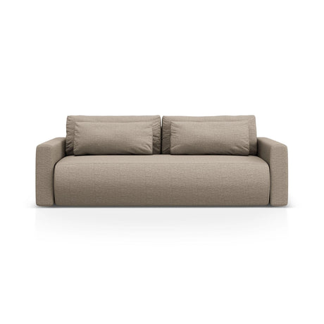 Belfast 3-Sitzer Sofa mit Schlaffunktion und Stauraum, aus Strukturierter Stoff in Dunkelbeige (Heritage Truffle), 238x105x84 cm von Cosmopolitan Design – Bild 1