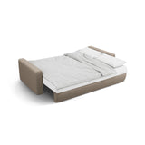Belfast 3-Sitzer Sofa mit Schlaffunktion und Stauraum, aus Strukturierter Stoff in Dunkelbeige (Heritage Truffle), 238x105x84 cm von Cosmopolitan Design – Bild 6