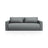 Belfast 3-Sitzer Sofa mit Schlaffunktion und Stauraum, aus Strukturierter Stoff in Grau (Heritage Ash), 238x105x84 cm von Cosmopolitan Design – Bild 1